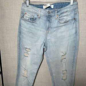 LEVI STRAUSS GOLD Signature Boyfriend Denim Crop Stretch Jeans Women's Sz 5/W27